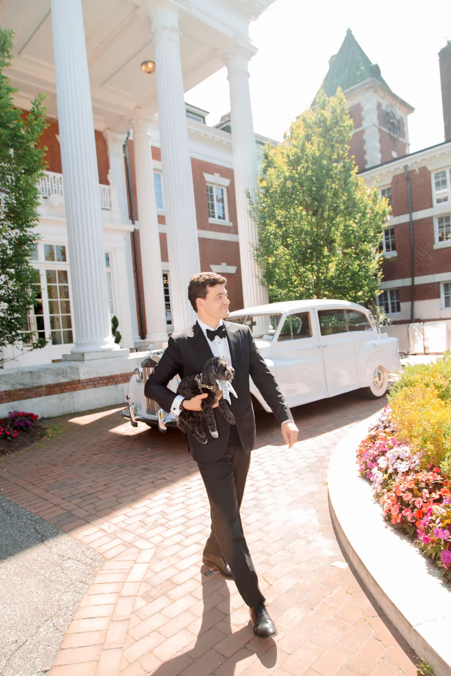 Bride sharing a quiet preparation moment with family — David and Katia wedding