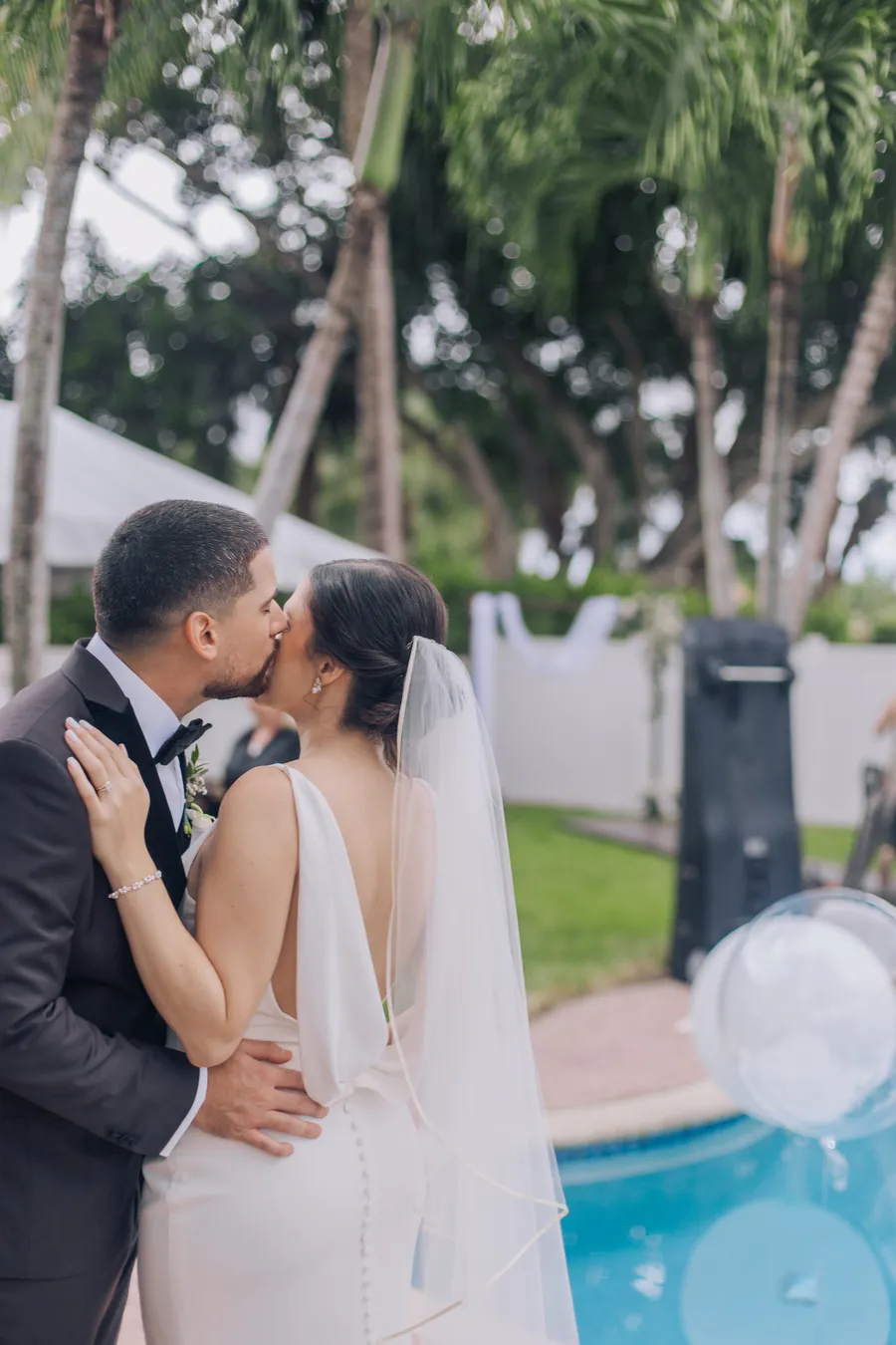 Bride and groom celebrating after their vows — Chris and Laura wedding