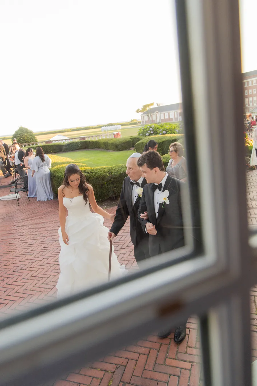 Bridesmaids celebrating after the ceremony — David and Katia wedding