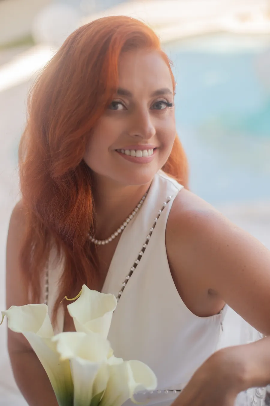 Bright bridal portrait before the ceremony — Alexander and Olga wedding