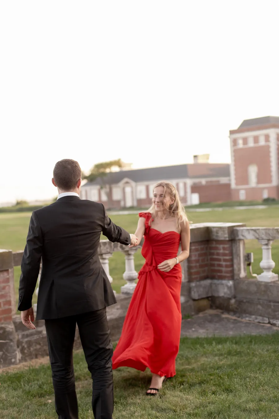 Bridesmaids celebrating after the ceremony — David and Katia wedding