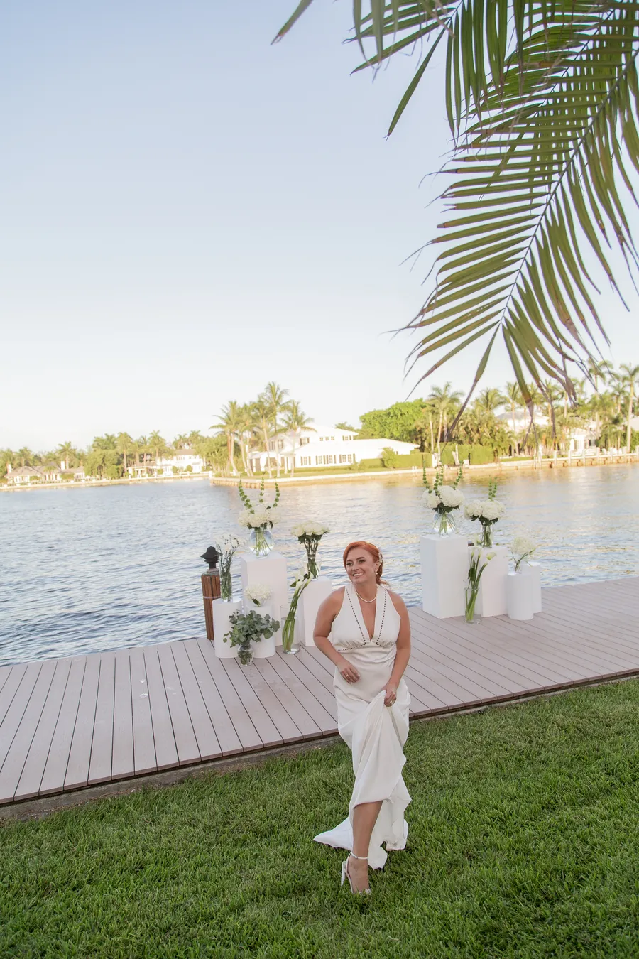 Bride laughing after the ceremony — Alexander and Olga wedding